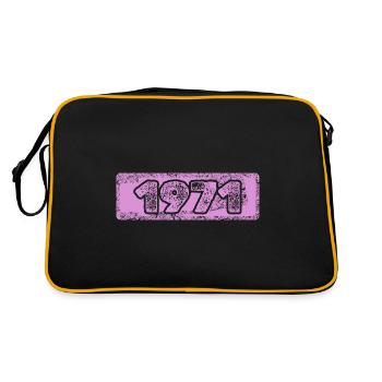 1971 - Retro Tasche - Schwarz/Gold - Hinten