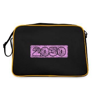 Année 2030 - Sac Retro - noir/or - Dos