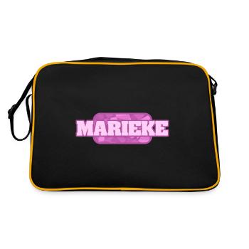Gift for Marieke - Retro Bag - black/gold - Back