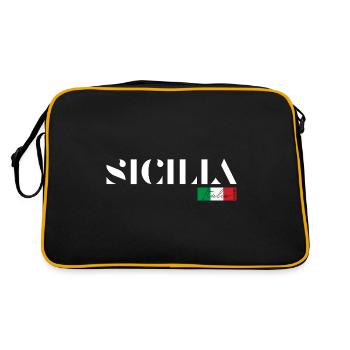 SICILE SICILIA ITALIE ITALIA VACANCES (w) - Sac Retro - noir/or - Dos