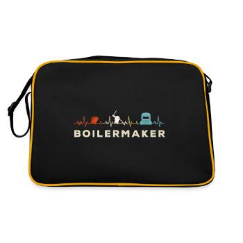 Chaudronnier Heartbeat - Sac Retro - noir/or - Dos