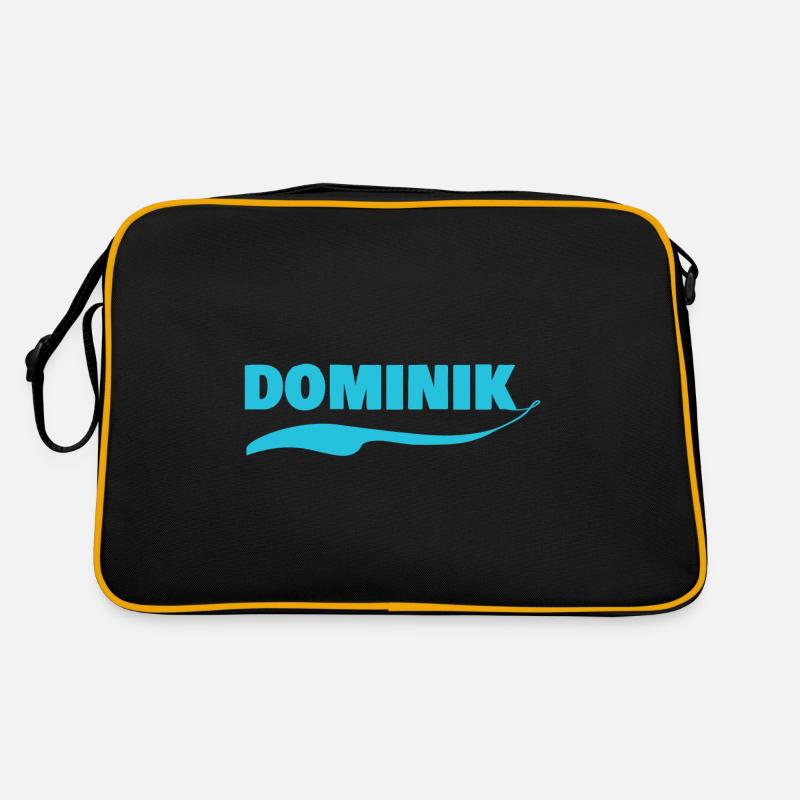 Étiquette de nom Dominik Sac Retro