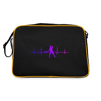 Pelote Basque Pelota vasca Femmes Pelote Hommes - Sac Retro - noir/or - Dos