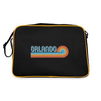 Orlando Florida - Retro Bag - black/gold - Back