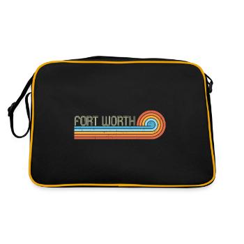 Fort Worth - Retro Bag - black/gold - Back