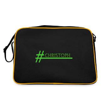 Christoph - Retro Bag - black/gold - Back