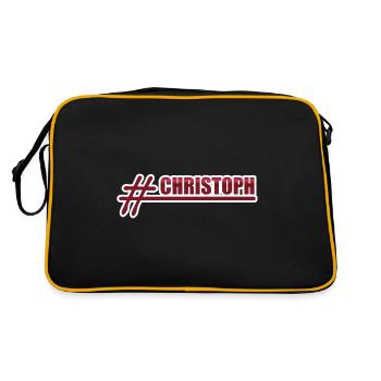 Christoph - Retro Bag - black/gold - Back