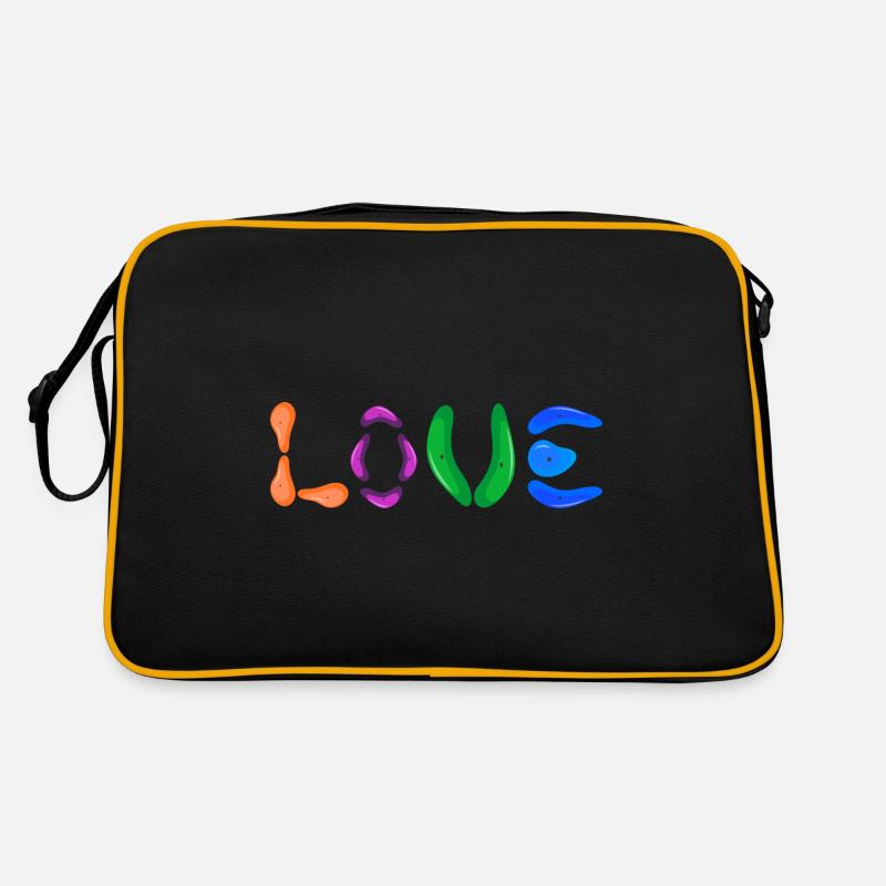Boulderers bouldering climbing hall "Boulder-Love" Retro Bag