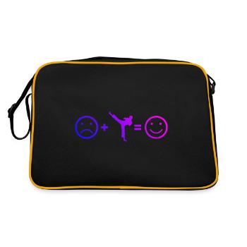 Boxe Kickboxing Kickboxing Hommes - Sac Retro - noir/or - Dos