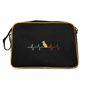 Heartbeat Husky - Sac Retro - noir/or - Dos