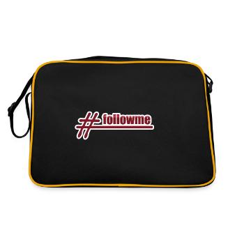Style Hashtag suivez-moi Suivez-moi - Sac Retro - noir/or - Dos