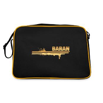 Peinture Baran - Sac Retro - noir/or - Dos