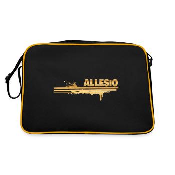 Peinture Allesio - Sac Retro - noir/or - Dos