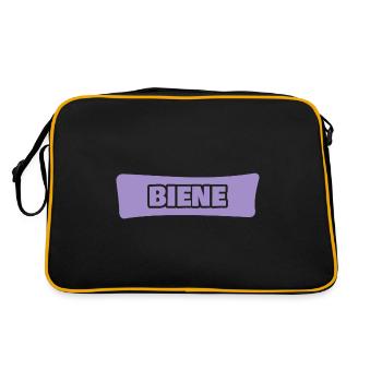 First name Bee - Retro Bag - black/gold - Back