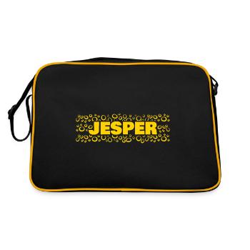 Cadeau pour Jesper - Sac Retro - noir/or - Dos