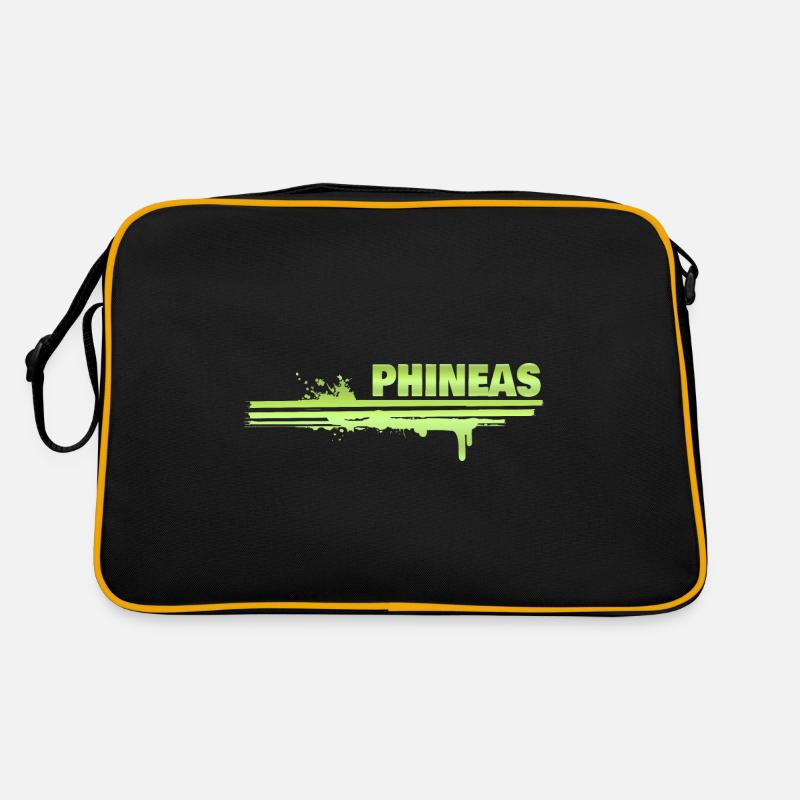 Phineas als Farbklecks Retro Tasche