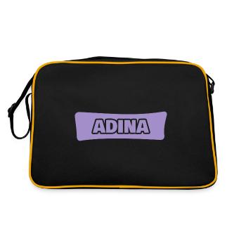 Cadeau pour Adina - Sac Retro - noir/or - Dos