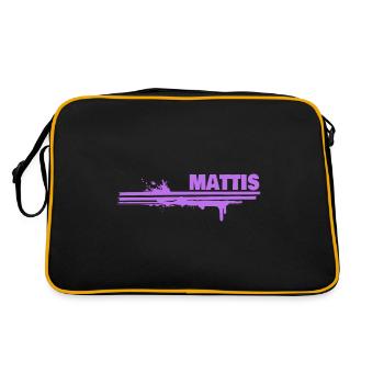 Mattis comme une touche de couleur - Sac Retro - noir/or - Dos