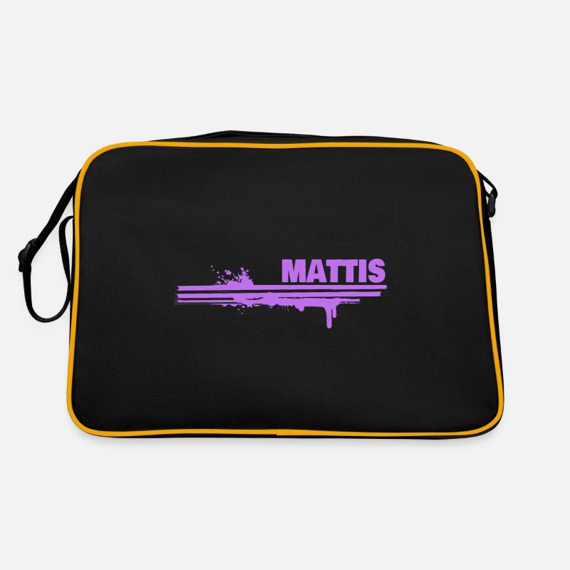 Mattis als Farbklecks Retro Tasche