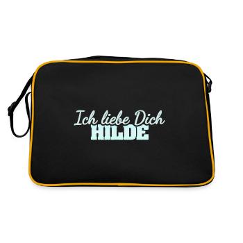 Hilde comme amour - Sac Retro - noir/or - Dos