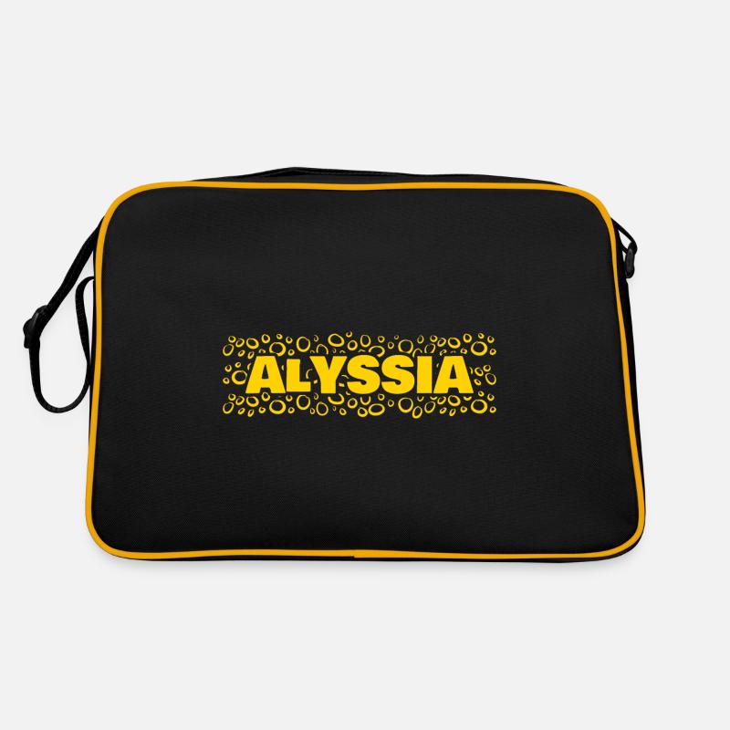 First name Alyssia Retro Bag