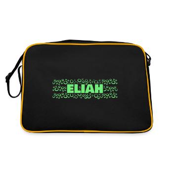 Gift for Elijah - Retro Bag - black/gold - Back