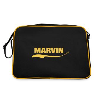 Cadeau pour marvin - Sac Retro - noir/or - Dos