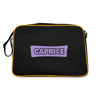 Cadeau pour Caprice - Sac Retro - noir/or - Dos