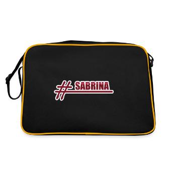 Cadeau pour Sabrina - Sac Retro - noir/or - Dos