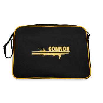 Connor - Retro Bag - black/gold - Back