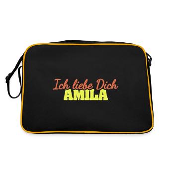 Amila comme amour - Sac Retro - noir/or - Dos