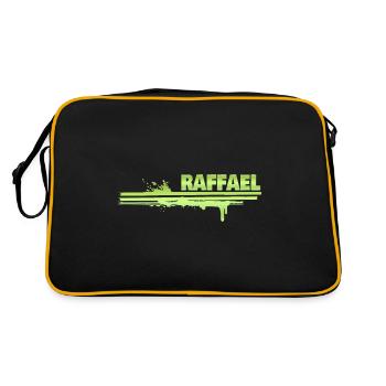 Touche de couleur Raphaël - Sac Retro - noir/or - Dos