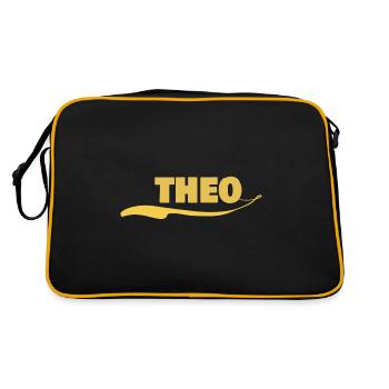 Gift for theo - Retro Bag - black/gold - Back