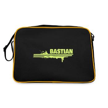 Bastian comme une touche de couleur - Sac Retro - noir/or - Dos