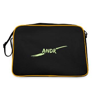 Gift for André - Retro Bag - black/gold - Back