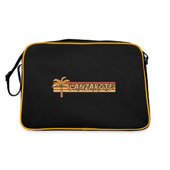 Cadeau pour Lanzarote - Sac Retro - noir/or - Dos