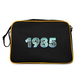 Eiskalt 1985 - Retro Tasche - Schwarz/Gold - Hinten
