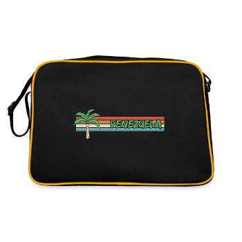 Cadeau pour le Venezuela - Sac Retro - noir/or - Dos