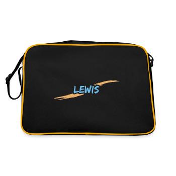 Cadeau pour Lewis - Sac Retro - noir/or - Dos