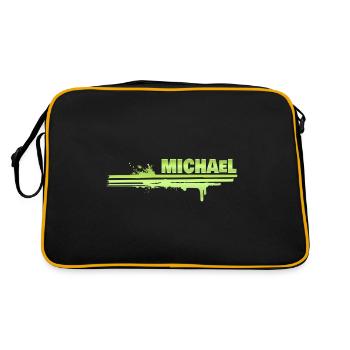 Michael - Retro Bag - black/gold - Back