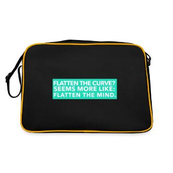 Aplatir la courbe Semble plus comme Aplatir l'esprit - Sac Retro - noir/or - Dos