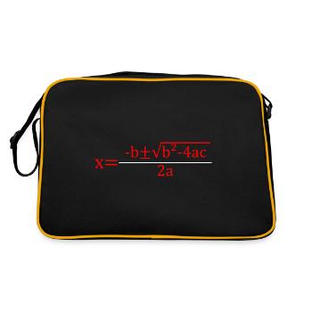 Quadratic Formula for Math class 2 - Retro Bag - black/gold - Back