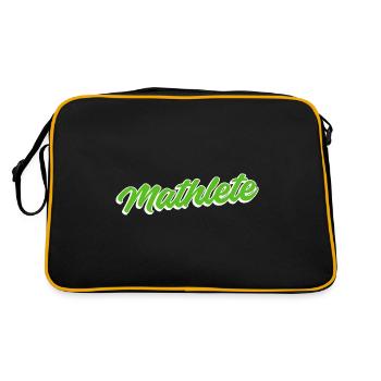 Mathled Student Scientist Gift - Retro Bag - black/gold - Back