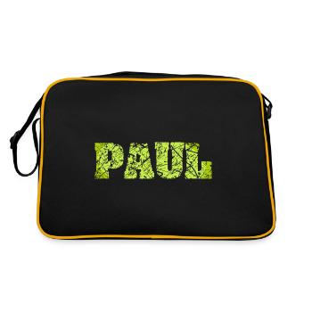 Paul - Retro Bag - black/gold - Back
