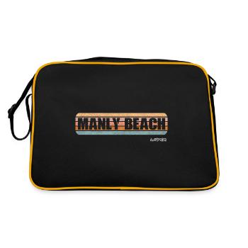 Manly Beach Australia - Retro Bag - black/gold - Back