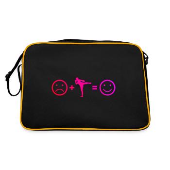 Thai Boxing Muay Thai Thai Boxer Thai Boxing - Retro Bag - black/gold - Back