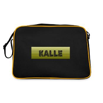 prénom Kalle - Sac Retro - noir/or - Dos