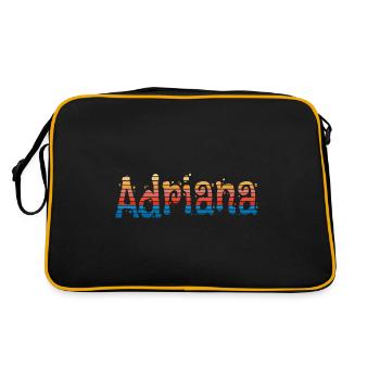 Adriana - Retro Bag - black/gold - Back