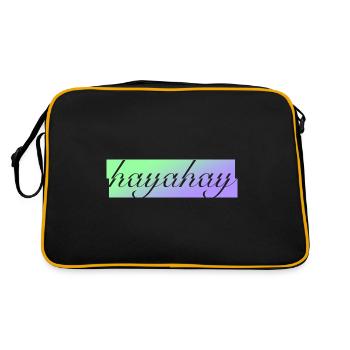 Hayahay Expression Design für stolze Pinoys - Retro Tasche - Schwarz/Gold - Hinten