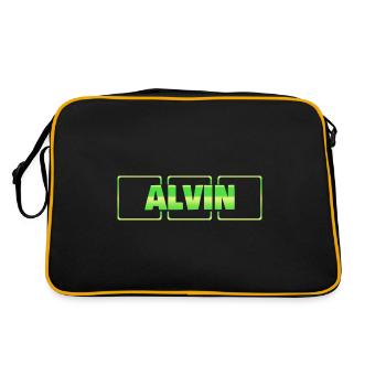 Idée cadeau Alvin - Sac Retro - noir/or - Dos